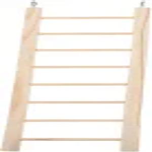 토드모이 내추럴 나무 새 사다리 - 코카티엘을 위한 8단계 앵무새 등반 장난감 작은 앵무새를 고정