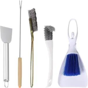 5 PCE 세트 새장 청소기 스테인리스 스틸 똥 제거기 액세서리 앵무새 용품 작은 동물장 청소