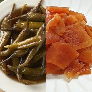 [참맛나] 아삭고추장아찌 1kg + 오복지 1kg 밥반찬