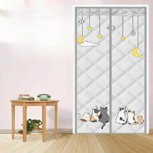 머스코 겨울용 두꺼운 방풍 방한 문커튼 방음 단열커텐