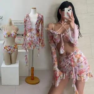 비치웨어 수영복 스커트 여성용 프릴