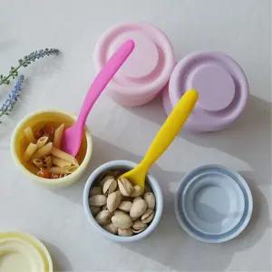 직장인 반찬통 전자렌지용 실리콘 용기 계란찜 예쁜 자취생 음식보관 냉동