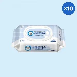 깨끗한나라 비데 물티슈 닥터비데 화장실용 캡형 46매 10팩 MNA