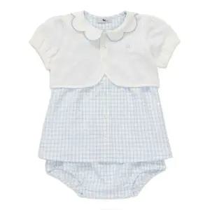 [블루독베이비] 26/SS(블루)멜로우 체크 세트형 드레스(4631340006)가디건 원피스 백일 돌 조카 선물 유아