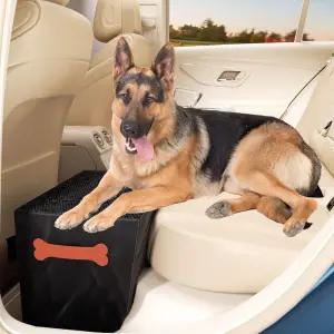 반려견용 앞좌석 익스텐더 뒷좌석 하드 바텀 카베드 소파용 반려견 경사로 계단 또는 대형견용 카시트 갭