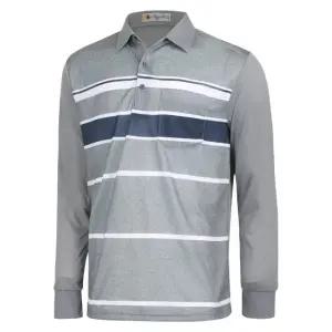 [파파브로] 남성 스트라이프 롱슬리브 카라 티셔츠 NA-KAA-701