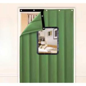 탈착식 방음커튼 창문 탈부착식 소리 보온면 창 방한 방음천 차음 천 커피