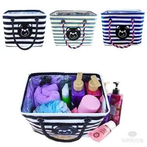 뷰레이터닷컴 곰돌이스트라이프 물빠지는 목욕가방 스파백 사우나 목욕탕 샤워 물빠짐 가방