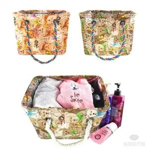 뷰레이터닷컴 곰인형 물빠지는 목욕가방 스파백 사우나 목욕탕 샤워 물빠짐 가방