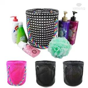 뷰레이터닷컴 양동이매쉬 물빠지는 목욕가방 스파백 사우나 목욕탕 샤워 물빠짐 가방