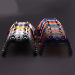 PS5 V1 V2 V3 게임 패드 핸들 쉘 커버 밀리터리투명 매트 컨트롤러 조이스틱 장식 스트립 프라이 바 포함