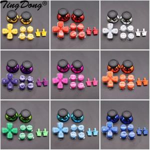 썸스틱 단추 교체 Dpad 및 XY 젤리 트리거 키 수리 부품 PS5 옵션 공유 버튼용 V1 2 3