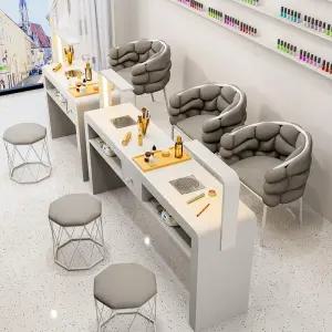 네일샵 흡진테이블 네일아트 흡진기 집진기 패티큐어 시술대 화장대 스타일 고급