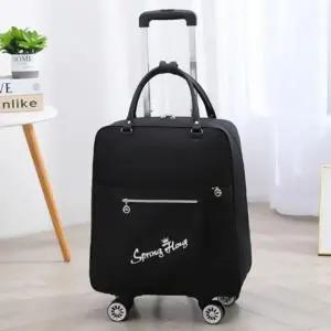 (색상 블랙)블랙 바퀴달린 캐리어 백팩 여행용 골프캐리어 카트백