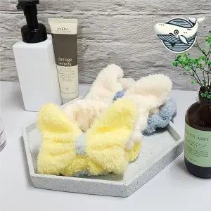 [하프클럽/]세수 전용 리본 헤어밴드 화장 마스크팩 세안용