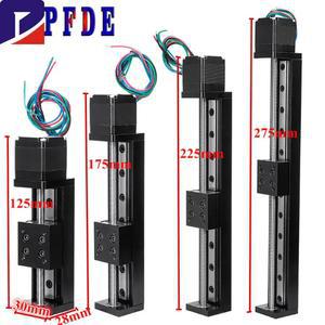 CNC 슬라이딩 테이블 레일 슬라이드 모터 운송 키트 스테이지 드라이브 플랫폼 미니 선형 가이드 스테퍼