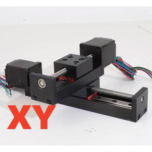 미니 T형 슬라이딩 테이블 레일 선형 CNC 300MM 3D NEMA11 프린터용 스테이지 스트로크 스텝퍼 28MM 50 모터