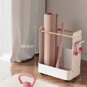 요가 정리함 매트 보관함 필라테스 이동식 홈트 폼롤러