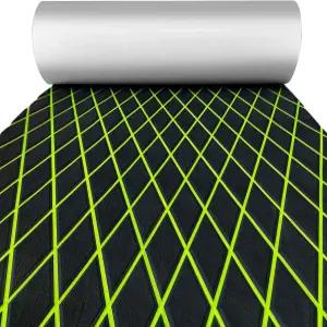 KXKZREN EVA 폼 보트 바닥재 데크 시트 6mm 두께의 다이아몬드 미끄럼 방지 해양 매트 셀프 접착 패드 배스