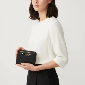 [마르니] 로고 트라이포드 머니클립 지갑 블랙 149805328