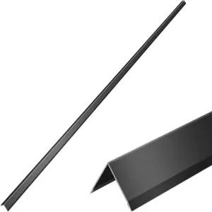 알루미늄 합금 블랙 코너 가드 벽용 6PCS 두께 벽 프로텍터 직각 L자형 금속 90° 각도