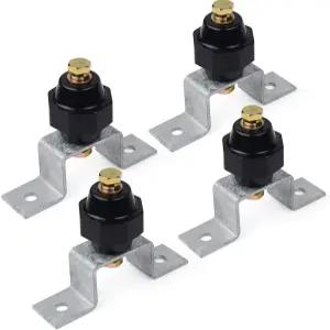 접지 버스 바 마운팅 브래킷이 있는 4PCS 2500V 스탠드오프 절연체(2인치 검은색 절연체)