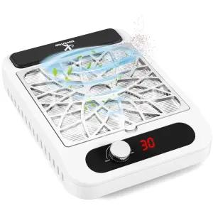 네일 테크 재사용 가능한 필터 강력한 먼지 흡입기 젤 폴리시 페디큐어 살론 및 가정용 필수품 소형 조용한