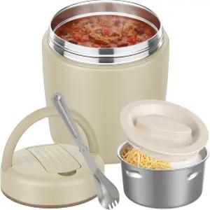 뜨거운 음식을 위한 미소네아 써모 32OZ 진공 단열 식품 병 스테인리스 스틸 수프 와이드 입 누수 방지