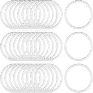 AUEAR DIY 공예를 위한 30팩 2인치 플라스틱 드림 캐처 링 마크라메 화환 플로럴 후프 서클 후크