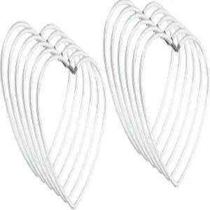 파티킬 3인치 드림 캐처 링 12개의 금속 하트 모양 마크라메 화환 플로럴 후프 가정용 DIY 공예 결혼식