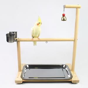 앵무새 장난감 훈련용 단단한 나무 선반 조류 놀이 횃대 케이지 액세서리 스트레스