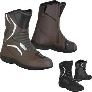 하이브 모토 크로스 가죽 신발 남성 고무 밑창 모터사이클 보호용 올 시즌 모터바이크 투어링 부츠 CE 승인