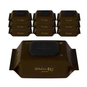 베베앙 포유 프리미엄 저자극 유아물티슈 캡형 70매 10팩 75gsm {QHJ}