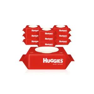 하기스 아기 물티슈 캡형 72매 10팩 {QHJ}