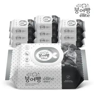 붕어빵 아기물티슈 엘리트 올인원 72매 캡 x 10팩 75gsm {QHJ}