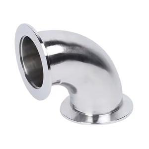 KF16 KF25 KF40 진공 90도 엘보우 304 스테인레스 스틸 트라이 클램프 플랜지 조인트 파이프 피팅 튜브