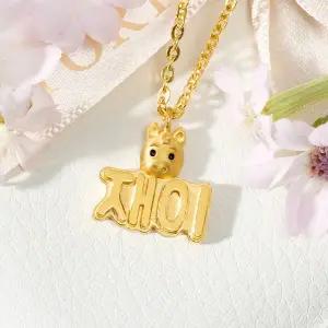 [뽀르띠] 순금 24K 7.5g 말띠 당근말 이름목걸이 돌목걸이