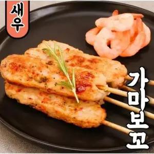 NO밀가루 100 생선살로 만든 프리미엄 가마보꼬 새우가마보꼬어묵바 70g x 10개