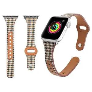 애플워치 호환 클래식 체크 스트랩 42-44-45mm베이지 스마트밴드 워치스트랩 스마트워치