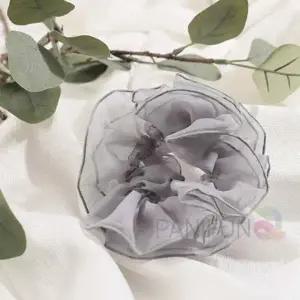 쉬폰 더블 곱창끈 그레이 헤어곱창 슈슈 똥머리끈 당고머리끈 헤어머리끈