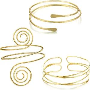 여성용 MAGIDOVE 3PCS 암 커프스 조절 가능 암밴드 세트