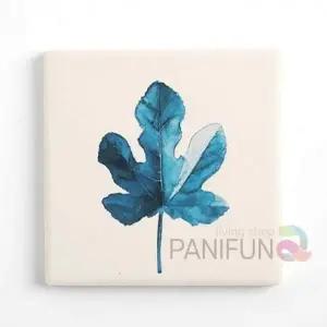 규조토컵받침 2p 메이플 컵뚜껑 사각코스터 꽃병받침 티코스터 잔받침