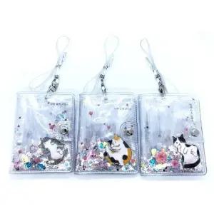 도담 나만없어 고양이 스팽글 멀티 카드지갑 미니지갑 미니동전지갑 원형동전지갑