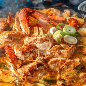 백년밥상 캠핑음식 요리 밀키트 꽃게탕 꽃게 해물 된장찌개