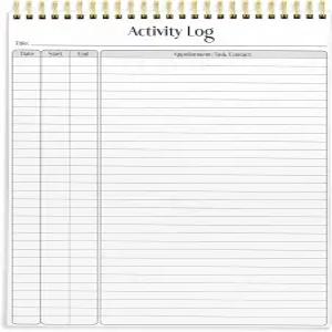 더 나은 오피스 제품 활동 로그 메모장 8.5인치 x 11인치 기획 노트 패드 50매 더블 와이어 스파이럴 일일