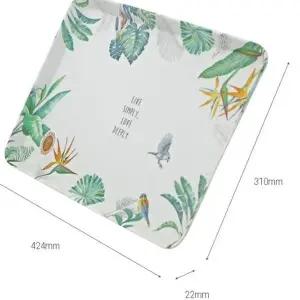 [골드스마일]스퀘어쟁반 대형 그리너리 서빙 트레이