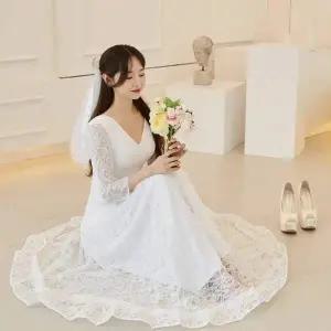 TBZ 교복몰 웨딩드레스 A라인 시스루 레이스 졸업사진