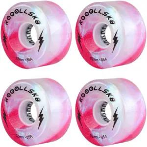 Roolsk8 롤러 스케이트 휠 실내외 글로우 쿼드 85A 62MM