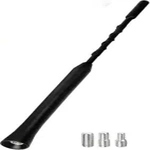 SAUTO 자동차 안테나 교체 9인치 유연 고무 차량 지붕 장착 마스트 트럭 SUV용 범용 AM FM 라디오 M4 M5 M6