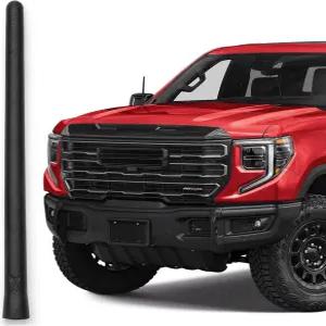 GMC 시에라 1500용 안테나 마스트러스 쇼트 고무 안테나(2006-2026) - 향상된 신호 수신을 위한 내부 구리